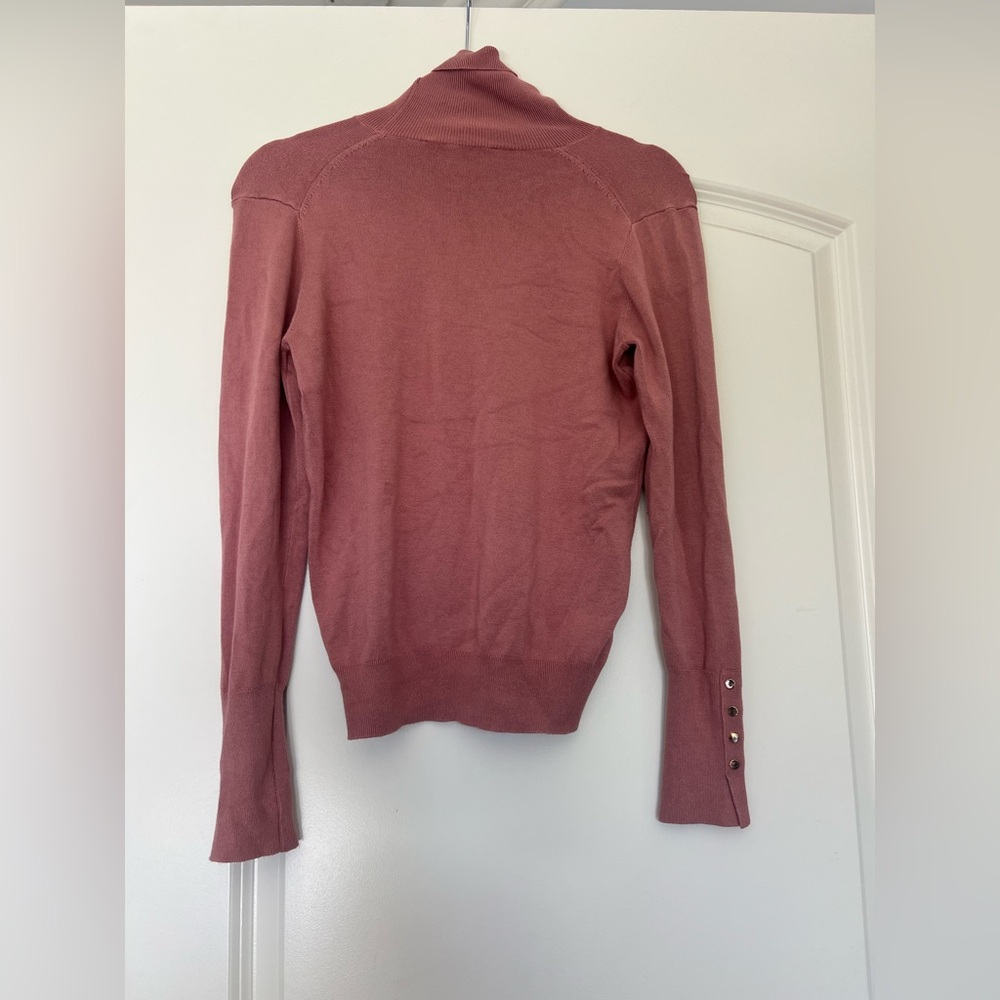 ZARA Lightweight Turtleneck Sweater – Dusty Rose, Size M - Picture 5 of 9